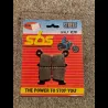 JEU PLAQUETTES FREIN "SBS" CR 250 DE 1995