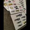 LOT DE 11 PLANCHES DE STICKERS DUCATI SCRAMBLER