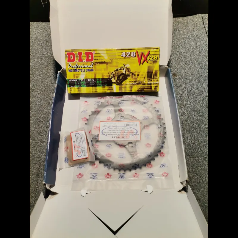 KIT CHAINE "DID" (NEUF) 125 VAN VAN 03/16 KIT CHAINE "DID" (NEUF) 125 VAN VAN 03/16